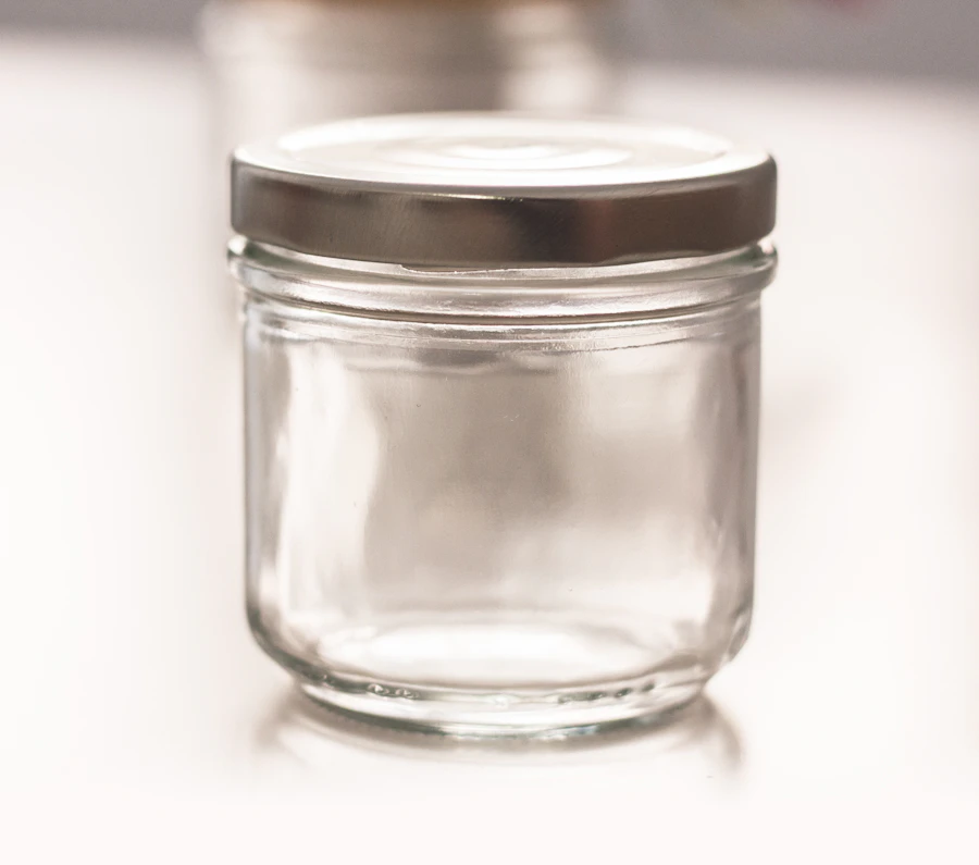 Clear Cream Jar